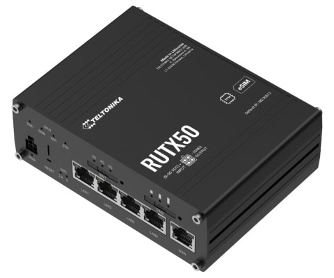 PUNKT DOSTĘPOWY 5G + ROUTER RUTX50 Dual SIM Wi-Fi 5, 2.4 GHz, 5 GHz, 867 Mb/s Teltonika
