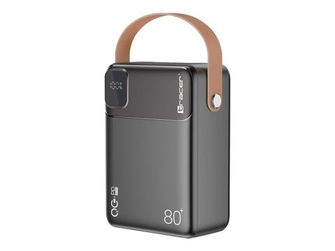 Tracer Prime-V8 - Powerbank - 80000 mAh - 296 Wh - 22.5 wat - 3 A - QC, PD - 5 złącza wychodzące (2 x USB-C, 3 x USB Type A)