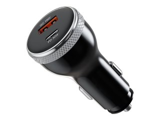 Tracer ProCharge - Zasilacz samochodowy - 51 wat - 3 A - QC 3.0, Power Delivery 3.0 + PPS - 2 złącza wychodzące (USB Typ A, USB-
