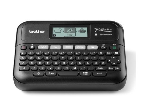 Brother P-Touch PT-D460BTVP - Drukarka do etykiet - czarno-biały - termotransferowa - szer. 18 mm - 180 dpi - do 30 mm/sek - USB