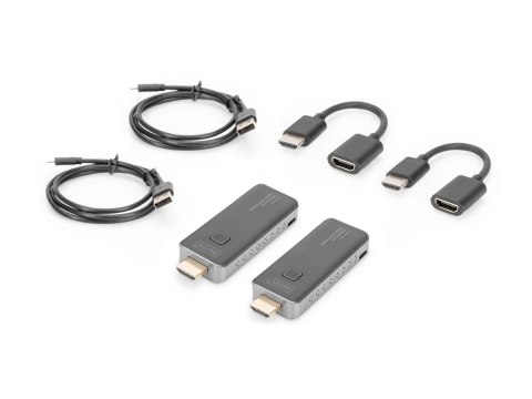 DIGITUS DS-55318 - Nadajnik i odbiornik - przedłużacz bezprzewodowy video/audio - Wi-Fi 5 - do 50 m