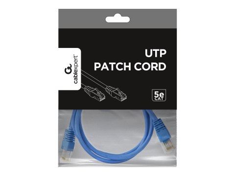 Gembird - Kabel krosowy - RJ-45 (M) do RJ-45 (M) - 1 m - UTP - CAT 5e - odlewany - niebieski