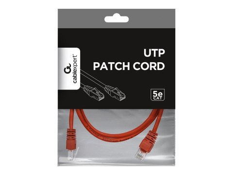 Gembird - Kabel krosowy - RJ-45 (M) do RJ-45 (M) - 2 m - CAT 5e - odlewany - czerwony
