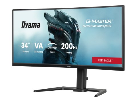 Iiyama G-MASTER Red Eagle GCB3484WQSU-B2 - Monitor LED - gaming - zaokrąglony - 34" (31.4" widoczny) - 3440 x 1440 UWQHD @ 400 H