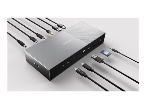 Kensington SD5000T5 EQ - Stacja dokująca - Thunderbolt 5 - 3 x Thunderbolt 5 - 1GbE, 2.5GbE