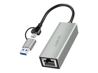 LogiLink - Adapter sieciowy - USB - Gigabit Ethernet x 1 - szary
