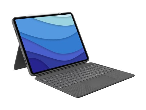 Logitech Combo Touch - Etui na klawiaturę - z panel dotykowy - podświetlenie - Apple Smart connector - QWERTY - Międzynarodowy U