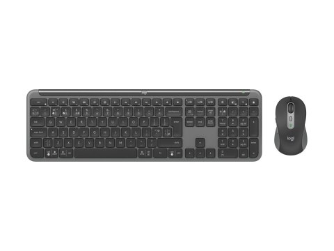 Logitech Signature Slim Combo MK950 - Zestaw klawiatura i mysz - 100% - full size - bezprzewodowa - Bluetooth 5.1 LE - QWERTY - 