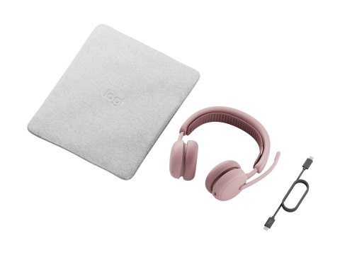 Logitech Zone Wireless 2 ES - Słuchawka - nauszne - Bluetooth - bezprzewodowa, przewodowa - redukcja hałasu - USB-C - różowy