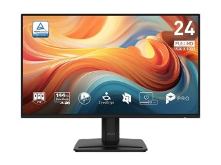 MSI PRO MP242 E14A - Monitor LED - 24" (23.8" widoczny) - 1920 x 1080 Full HD (1080p) @ 144 Hz - IPS - 300 cd/m² - 1500:1 - 1 ms