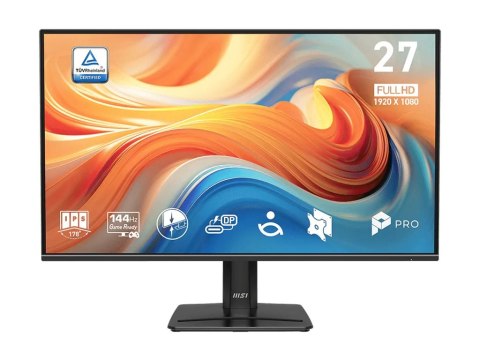 MSI PRO MP272 E14C - Monitor LED - 27" - 1920 x 1080 Full HD (1080p) @ 144 Hz - IPS - 300 cd/m² - 1500:1 - 1 ms - HDMI, USB-C - 