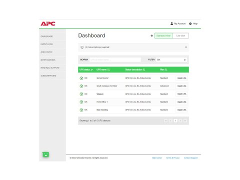 SmartConnect Standard Plan - Licencja na subskrypcję (3 lata) - dla P/N: SMT1500CNC, SMT750RM2UCNC, SMTL2K2RM2UCLNC, SRTL2K2RM1U