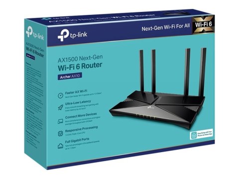 TP-Link Archer AX10 - Router bezprzewodowy przełącznik 4-portowy - 1GbE - Wi-Fi 6 - Dwuzakresowy
