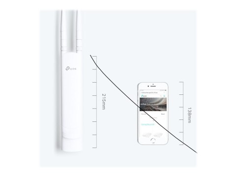 TP-Link Omada EAP110-Outdoor - Punkt dostępu bezprzewodowego - 100Mb LAN - Wi-Fi - 2.4 GHz - do montażu na ścianie