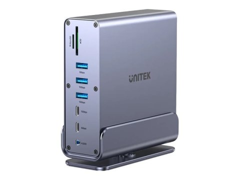 Unitek - Stacja dokująca - dla przenośny - USB-C - 2 x HDMI, DP - 1GbE