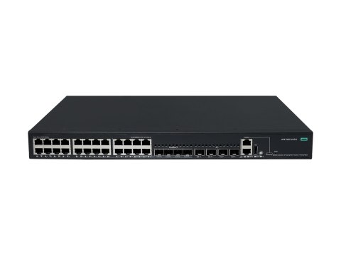HPE Networking Comware 5150L 24p 10M/100M/1G PoE+ 4p SFP 1G Combo 4p SFP+ 1G/10G 405W - Przełącznik - L3 - Tak - 24 x 10/100/100