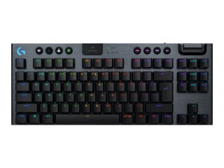 Logitech G G915 X - Klawiatura - LIGHTSPEED - TKL - podświetlenie - bezprzewodowa - Bluetooth 5.0, 2.4 GHz, USB - QWERTY - Międz