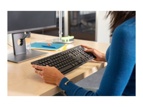 Logitech MK370 Combo for Business - Zestaw klawiatura i mysz - bezprzewodowa - Bluetooth LE - QWERTY - Międzynarodowy USA - graf