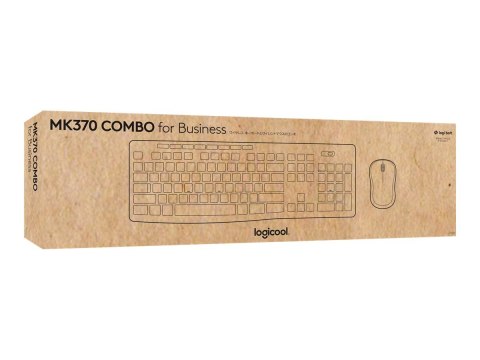 Logitech MK370 Combo for Business - Zestaw klawiatura i mysz - bezprzewodowa - Bluetooth LE - QWERTY - Międzynarodowy USA - graf