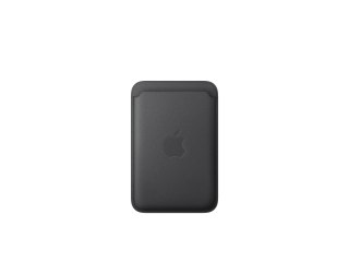 Apple - Etui na komórkę / kartę kredytową - zgodność MagSafe - mikro tkanina o splocie ukośnym, FineWoven - czarny - dla iPhone 