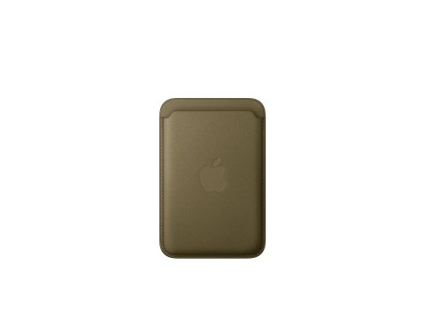 Apple - Etui na komórkę / kartę kredytową - zgodność MagSafe - mikro tkanina o splocie ukośnym, FineWoven - dark olive