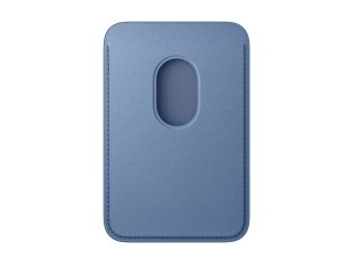 Apple - Etui na komórkę / kartę kredytową - zgodność MagSafe - mikro tkanina o splocie ukośnym, FineWoven - dziki kwiat niebiesk