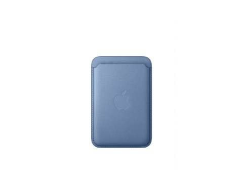 Apple - Etui na komórkę / kartę kredytową - zgodność MagSafe - mikro tkanina o splocie ukośnym, FineWoven - dziki kwiat niebiesk
