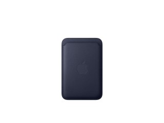 Apple - Etui na komórkę / kartę kredytową - zgodność MagSafe - mikro tkanina o splocie ukośnym, FineWoven - granatowy - dla iPho