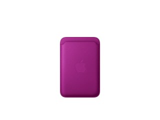 Apple - Etui na komórkę / kartę kredytową - zgodność MagSafe - mikro tkanina o splocie ukośnym, FineWoven - magenta - dla iPhone