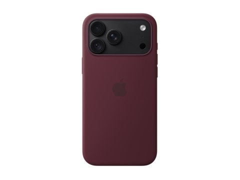 Apple - Pokrywa ochronna dla telefonu komórkowego - zgodność MagSafe - silikon - czerwone wino - dla iPhone 18 Pro Max