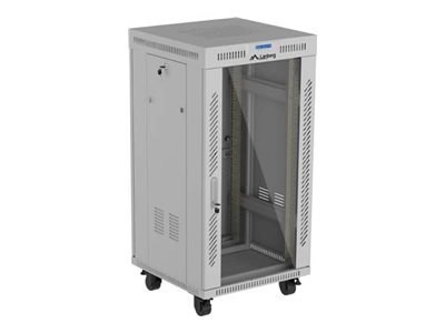 Lanberg FF01 series V2 - Stojak szafa - 600 x 600 mm - wolnostojący - RAL 7035, szary - 22U - 19"